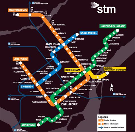 lineas del metro montreal|plan du métro de montréal.